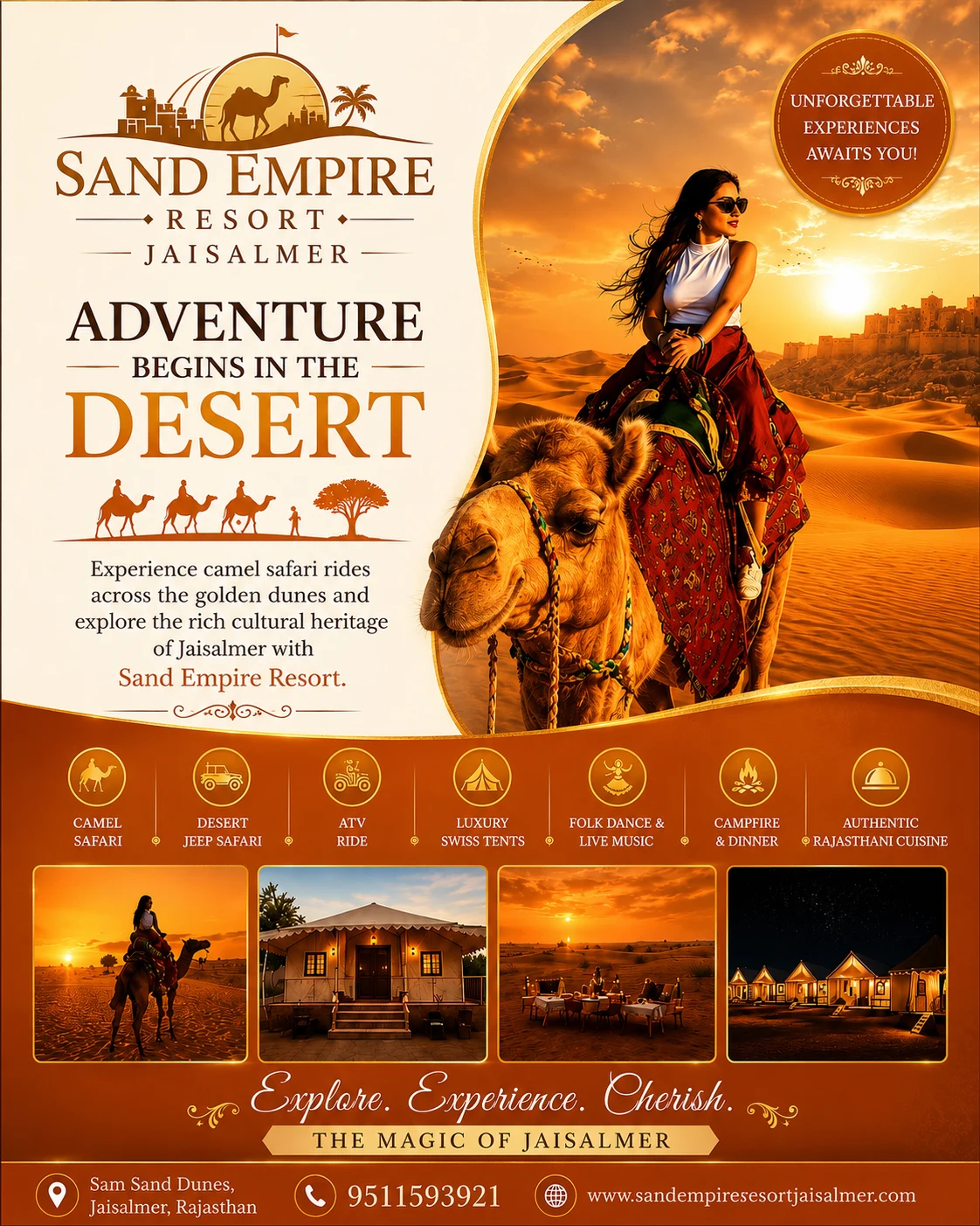 Luxury desert resort near Jaisalmer